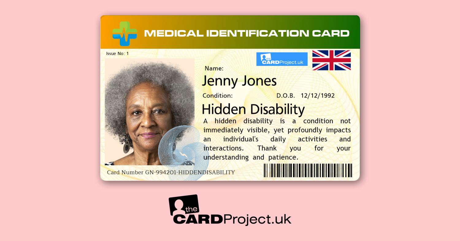 Hidden Disability Prem Photo Medical ID Card